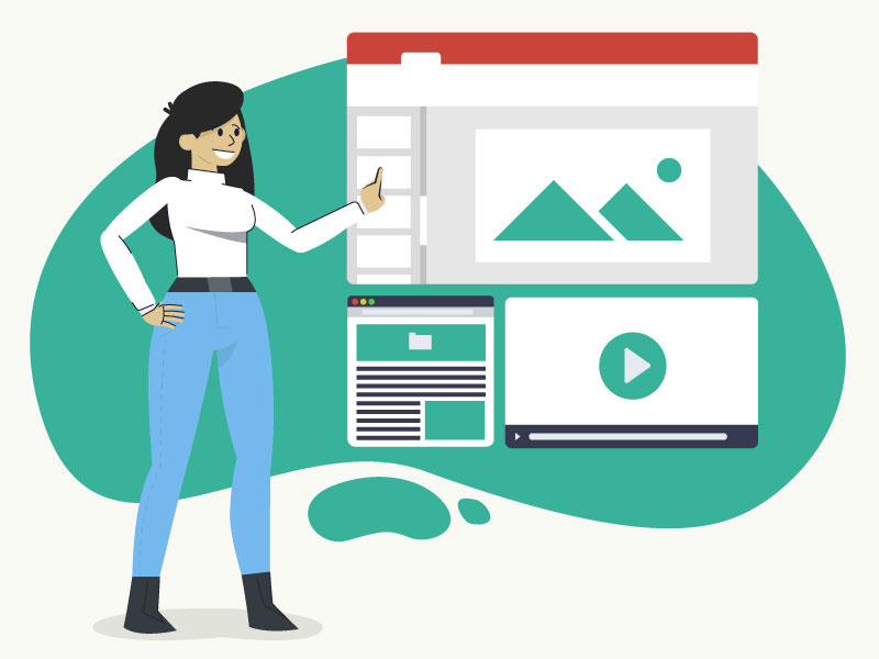 Interface Interaction interaction interact interface illustration wyzowl design vector illustraiton
