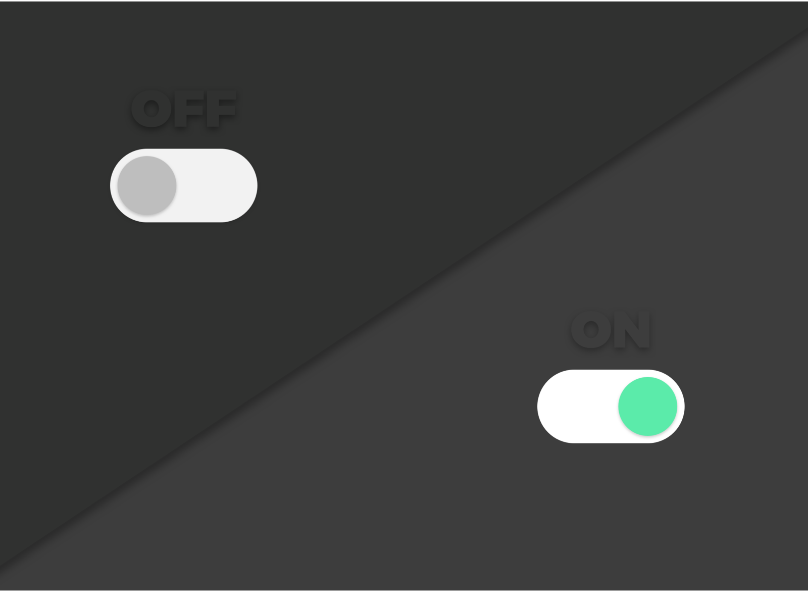 On/Off Switch - Day 015 #dailyui by Vadim Boiko on Dribbble