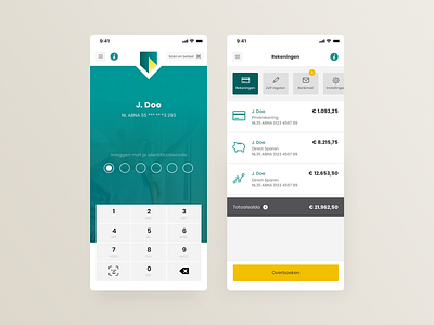 Daily UI - ABN AMRO redesign app app design banking banking app brand branding clean concepting logo product design rebranding simple ui user experience user interface ux
