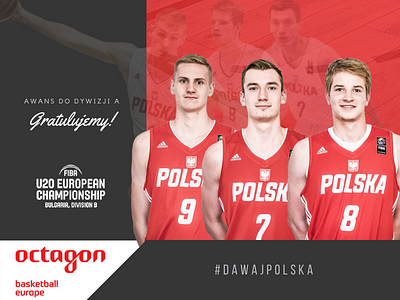 Promotion. agency basketball design europe fiba graphic octagon poland promotion team