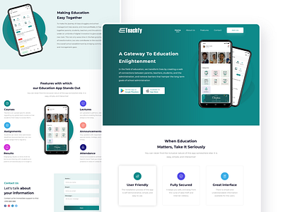 E-Teachfy Website Design design productdesign ui ux