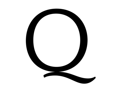 Q classic font letter q roman serif tail typeface typography