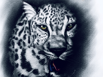 Digital illustration leopard