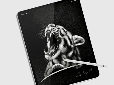 tiger 2022 happy new year! 2022 animals artwork digital art digital drawing graphic design nature procreate tiger