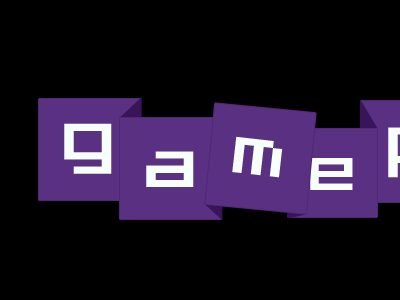 gaming logo banner bend bent logo twisted