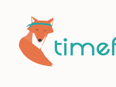 time logo character fox foxy karate kungfu logo