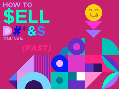 How to sell Drugs online Fast! geometric graphic design illustrator art movie poster poster art