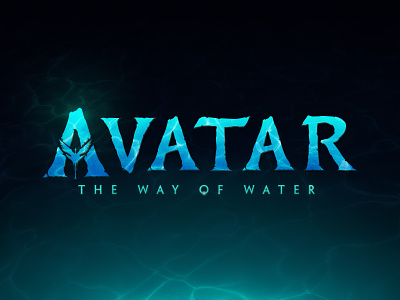 Avatar - The Way of Water Title Poster avatar made in figma movie poster typography