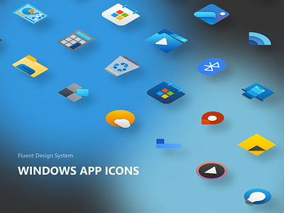 Windows app icons fluent design iconography icons microsoft windows 11 windows icons