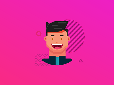 My First Character Illustration character art character illustration clean design graphic design illustration design illustrator personal branding profile picture