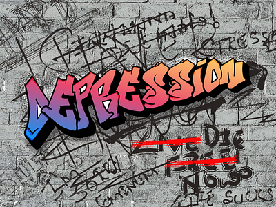 The Colorful Monotone adobe illustrator depression grafitti graphic design illustrator art support