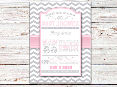 Its a girl!Baby shower invite