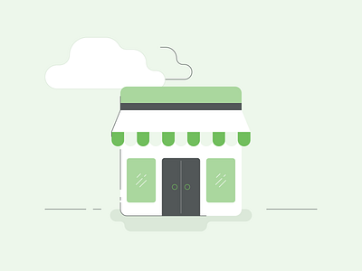 Shop Flat Illustration