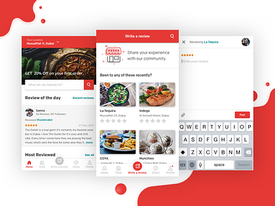 Food Review App UI