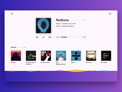 Music Website UI