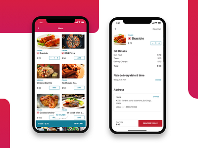 Online food delivery app