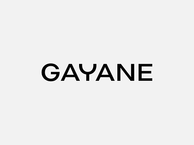 GAYANE branding bw clothing gayane simple typography