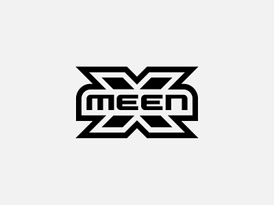 X Meen bw logo meen x xmeen