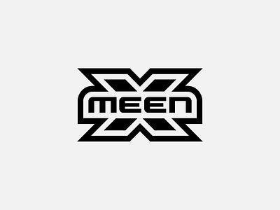 X Meen bw logo meen x xmeen