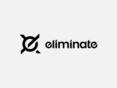 eliminate bw eliminate gaming logo shooting shot x