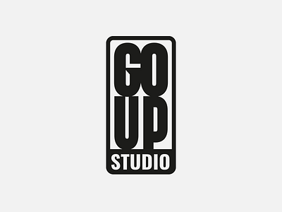 GO UP STUDIO arrow bw go go up goup logo studio up