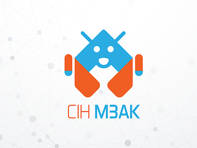 CIH M3AK android bot branding design logo