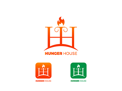 Hunger House 2 bot branding design food logo restaurant