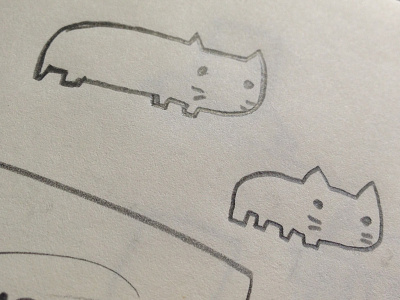 Manx cats illustration pencil