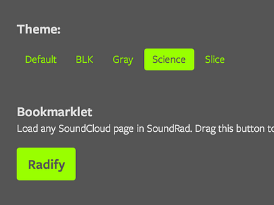 Radify music soundcloud web website