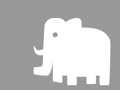 Work in progress elephant icon mastodon pictogram