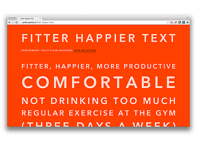 Fitter js svg typography web