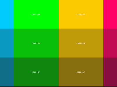 Twelve color web web app
