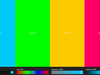 Four color web web app