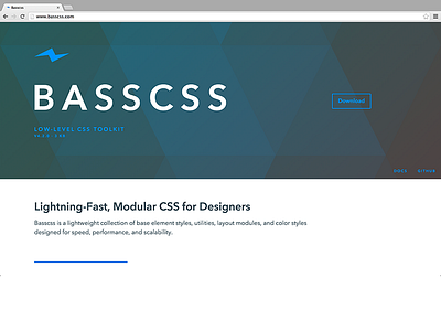 Basscss 4.2 css illustration oocss svg web website
