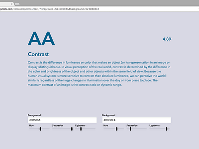 Colorable 4 app color contrast typography web