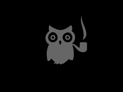 More Sophisticated icon illustration owl pipe