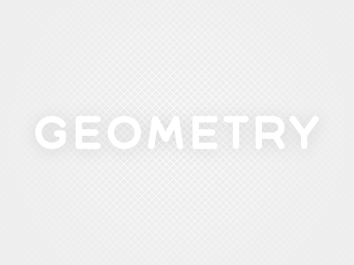 Geometry geometric typeface typography