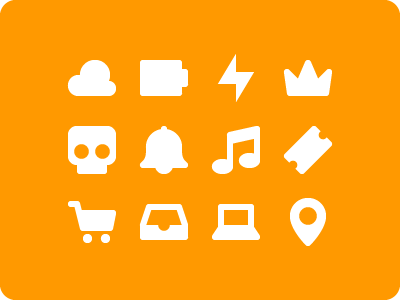 More Simpler bolt cloud geomicons icon icons skull ui