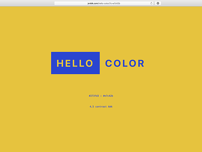 Hello Yellow app color web website