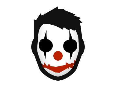 Free candy clowns halloween illustration avatar