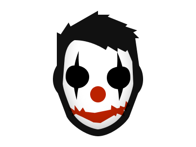 Free candy avatar clowns halloween illustration