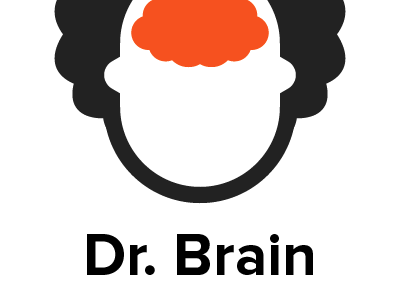 Dr. Brain logo proxima nova