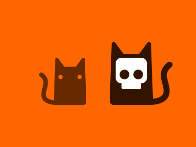 Mrow cats icon icons illustration skull