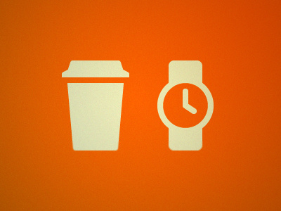 Cofffee Time clock coffee icon icons