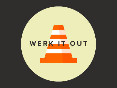 Werk It Out icon proxima nova vector work