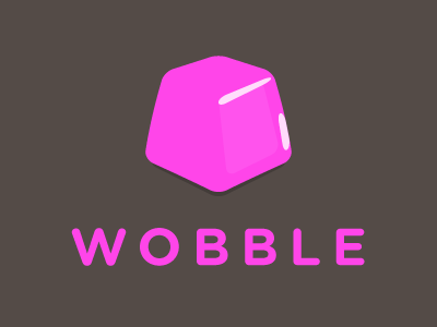 Wobbble illustration jello pink wobble