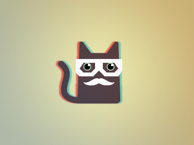 Dubstep Cat cat dubstep icon illustration vector