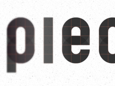 I should really be doing this in Photoshop blur geometric lettering logo noise typography