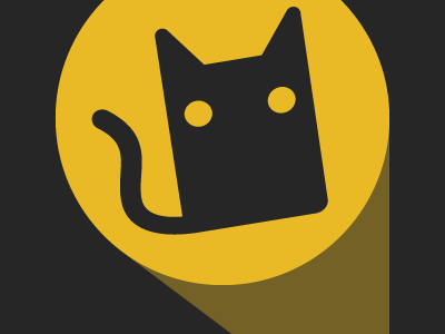 The Cat Signal cat icon illustration vector