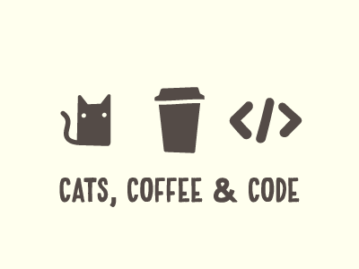 A great way to start the day cats coffee handblock icon icons illustration